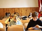 Uczniowie podczas egzaminu
