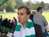 Prezes Klubu Sportowego Wisłoka udziela wywiadu