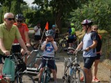 Rowerzyści biorący udział w ,,Bicyklomanii 2024''