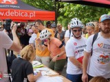 Rowerzyści biorący udział w ,,Bicyklomanii 2024''