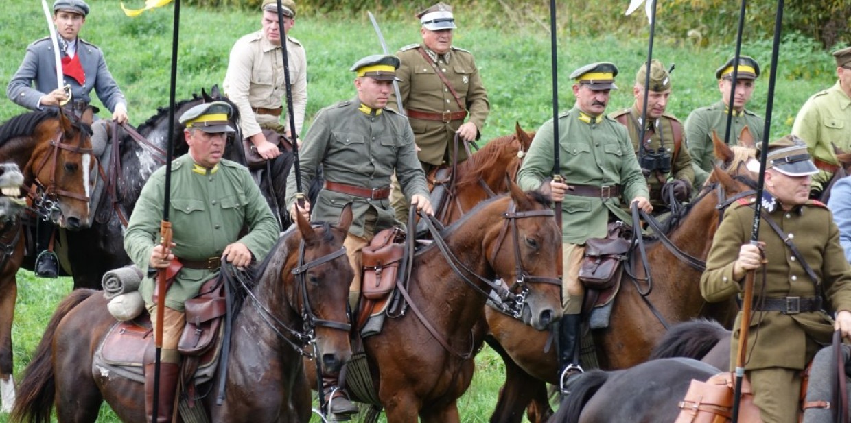 Inscenizacja szarży Polskiej Kawalerii w wojnie polsko-bolszewickiej 2020